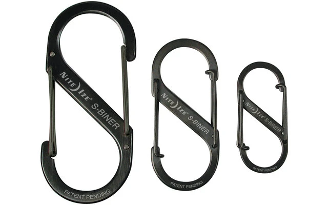 Nite Ize S-Biner Edelstahl Doppelkarabiner Silber 2 Nite Ize S-Biner Edelstahl Doppelkarabiner Silber – Bild 2