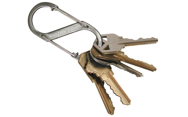 Nite Ize S-Biner Edelstahl Doppelkarabiner Schwarz 1 Nite Ize S-Biner Edelstahl Doppelkarabiner Schwarz