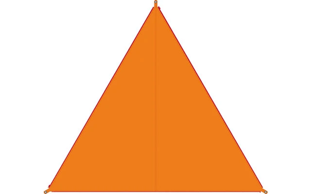 Bent Canvas Plain Single Tarp Ocean Wave / Zipper Orange 2 Bent Canvas Plain Single Tarp Ocean Wave / Zipper Orange – Bild 2