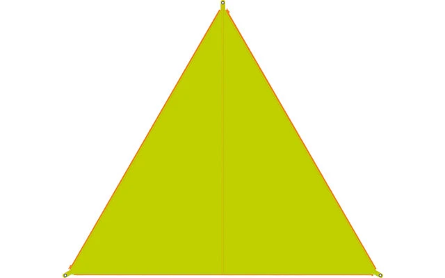 Bent Canvas Plain Single Tarp Ocean Wave / Zipper Orange 4 Bent Canvas Plain Single Tarp Ocean Wave / Zipper Orange – Bild 4