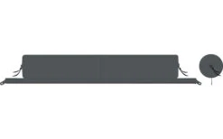 Bent XL-Lounger Aufblasbares Kissen Steel Grey