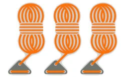 Bent Abspannleinen 3er Set Orange -Dometic Verkäufe 251461 1777525 2