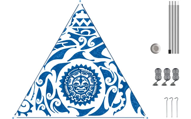 Bent Canvas Allover Set Tarp Caribbean Stripe Hawaii / Zipper Light Blue 7 Bent Canvas Allover Set Tarp Caribbean Stripe Hawaii / Zipper Light Blue – Bild 7