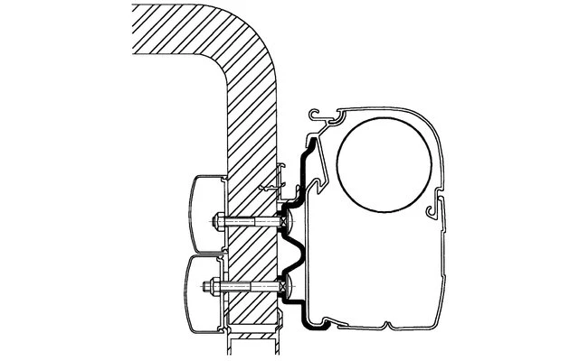 Thule Hymer Markisen-Adapter 2016 2,6m 3 Thule Hymer Markisen-Adapter 2016 2,6m – Bild 3