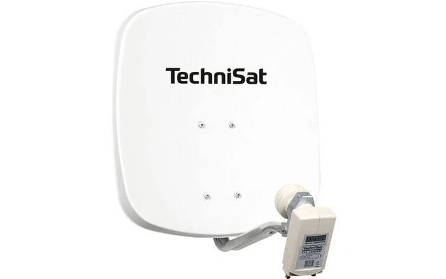 Technisat Set DigiDish 45 Sat-Antenne (Twin-LNB) Mit Digit S3 HD SAT-Receiver Smiley 1 Technisat Set DigiDish 45 Sat-Antenne (Twin-LNB) Mit Digit S3 HD SAT-Receiver Smiley