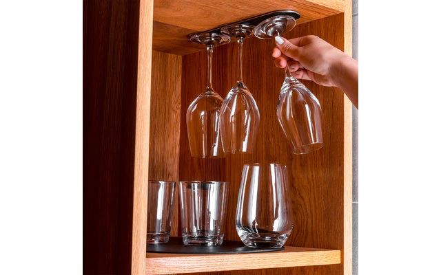 Silwy® Metall-Leiste 25 Cm Mit Ledercoating Blau 5 Silwy® Metall-Leiste 25 Cm Mit Ledercoating Blau – Bild 5