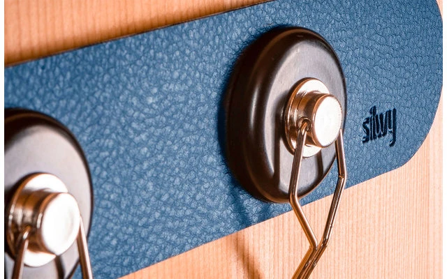 Silwy® Metall-Leiste 25 Cm Mit Ledercoating Weiss 2 Silwy® Metall-Leiste 25 Cm Mit Ledercoating Weiss – Bild 2