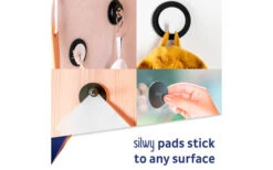 Silwy® Clever Magnethaken Inkl. Metall-Nano-Gel-Pad 5 Cm 2 Tlg. Schwarz -Dometic Verkäufe 337217 2581250 1