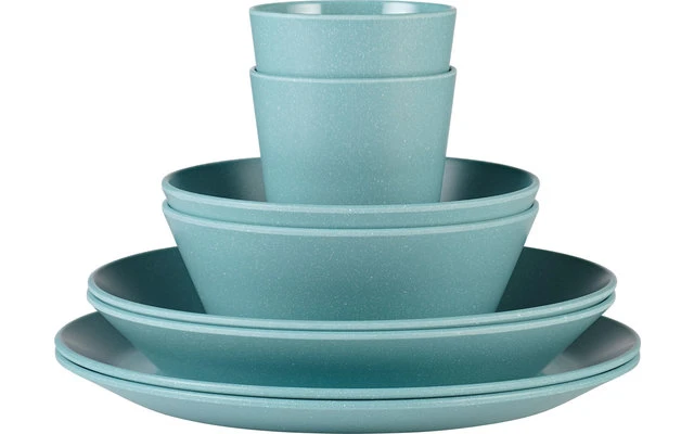 Mepal Bloom Melamin Geschirr-Set 8-teilig Nordic Green 3 Mepal Bloom Melamin Geschirr-Set 8-teilig Nordic Green – Bild 3
