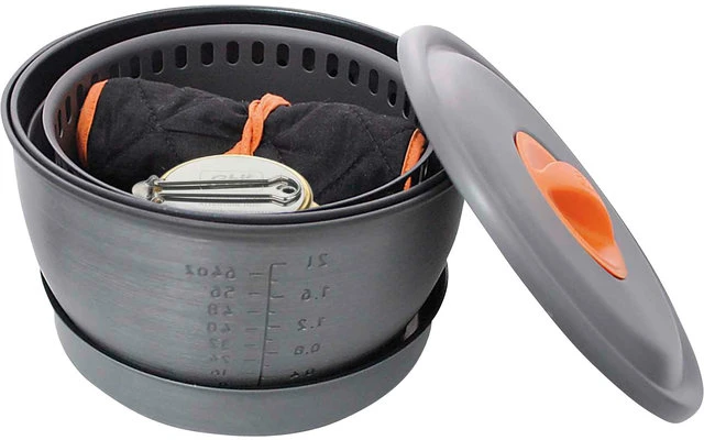 Esbit Spiritus-Kochset 2.35L - Ohne Antihaftbeschichtung 1 Esbit Spiritus-Kochset 2.35L - Ohne Antihaftbeschichtung