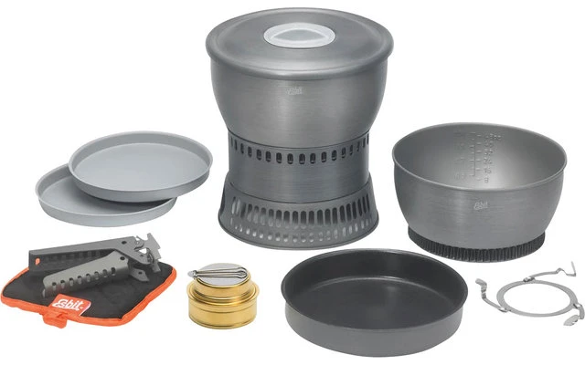 Esbit Spiritus-Kochset 2.35L - Ohne Antihaftbeschichtung 6 Esbit Spiritus-Kochset 2.35L - Ohne Antihaftbeschichtung – Bild 6