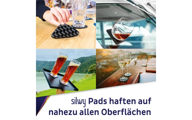 Silwy® Longdrink Magnet-Kunststoffgläser Inkl. Metallische Gel-Untersetzer 6 Stück Transparent (300 Ml) 3 Silwy® Longdrink Magnet-Kunststoffgläser Inkl. Metallische Gel-Untersetzer 6 Stück Transparent (300 Ml) – Bild 3
