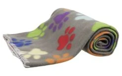 Jollypaw Fleecedecke Joost 100 × 70 Cm Grau/bunt