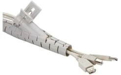 Goobay CM WireTube Kabelkanal 2,5 M Silber