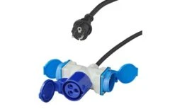 PAT Adapterkabel 150 Cm 3 X 2,5 Mm² Von Schuko Stecker Nach 1x CEE Und 2x Schuko Steckdose -Dometic Verkäufe 445124 3407690