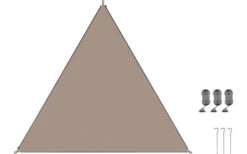 Bent TC- Zip-Canvas Single Verbindbares Sonnensegel 250 X 250 X 250 Cm Ocker -Dometic Verkäufe 448436 3884278 3