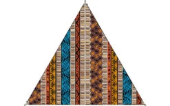 Bent TC- Zip-Canvas Single Verbindbares Sonnensegel 250 X 250 X 250 Cm Zebra Design -Dometic Verkäufe 448646 3884530 2