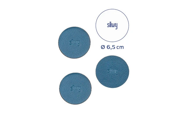 Silwy® Magnet-Pads 6,5 Cm 4er Set Schwarz 4 Silwy® Magnet-Pads 6,5 Cm 4er Set Schwarz – Bild 4
