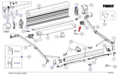 Thule Tuchrollenendkappen-Satz