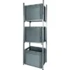 SYS-RACK Aluminium Regal-System 43-L-RR-1 Längs Für Heckgarage 45 X 31 X 130 Cm