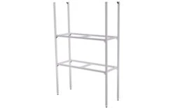 SYS-RACK Regal-System 83-L-RR-1 Aluminium Längs Für Heckgarage 85 X 31 X 130 Cm