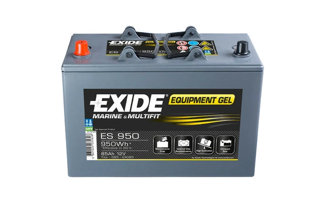 Exide ES 650 Gel-Batterie 12 V / 56 Ah 1 Exide ES 650 Gel-Batterie 12 V / 56 Ah