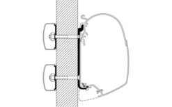Thule Universal Markisenadapter Für Omnistor 4900 / 5200 / 8000 3 M -Dometic Verkäufe 487793 3592771