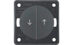 Berker Integro Jalousie-Serientaster Mit Aufdruck Symbol Pfeile Schwarz Glänzend