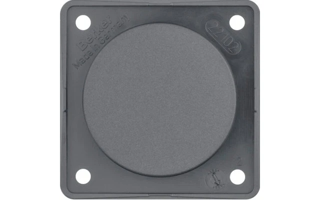 Berker Integro Blindverschluss Edelstahl Matt Lackiert 2 Berker Integro Blindverschluss Edelstahl Matt Lackiert – Bild 2