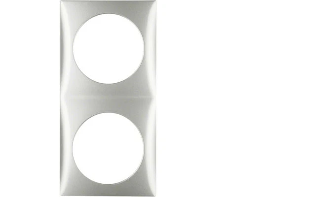 Berker Integro Rahmen 2fach Edelstahl Matt Lackiert 2 Berker Integro Rahmen 2fach Edelstahl Matt Lackiert – Bild 2