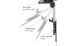 Schwaiger Motion 7 TV Decken- Und Dachschrägenhalter Neig-, Drehbar Bis 20 Kg / 37" -Dometic Verkäufe 505001 3318843