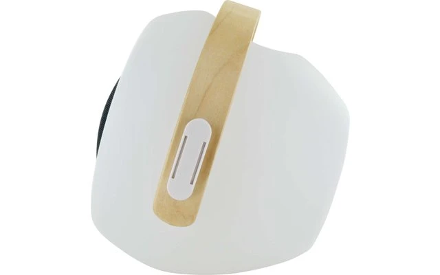 LED Lampe Mit Bluetooth Speaker Und Holz Handgriff 2 LED Lampe Mit Bluetooth Speaker Und Holz Handgriff – Bild 2