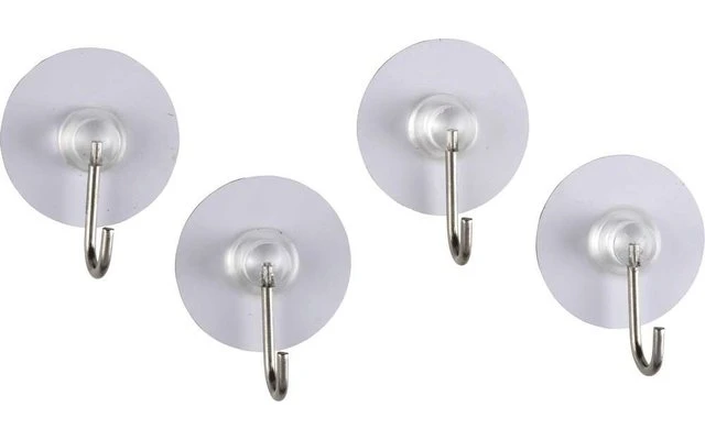 Wenko Static-Loc Nickelhaken Wandhaken Transparent 4er Set 5 Wenko Static-Loc Nickelhaken Wandhaken Transparent 4er Set – Bild 5