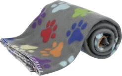 Jollypaw Fleecedecke Janno 150 × 100 Cm Grau / Bunt