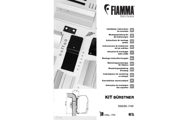 Fiamma Adapter Bürstner 400 Markisenadapter Für Fiamma F45 1 Fiamma Adapter Bürstner 400 Markisenadapter Für Fiamma F45