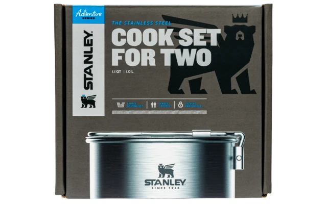 Stanley Adventure Edelstahl Kochset Für Zwei Personen 6 Teilig 4 Stanley Adventure Edelstahl Kochset Für Zwei Personen 6 Teilig – Bild 4