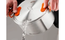 GSI Stainless Base Camper Medium Kochset 6 Teilig 2 Töpfe 2 / 3 Liter Bratpfanne 22,8 Cm 6 GSI Stainless Base Camper Medium Kochset 6 Teilig 2 Töpfe 2 / 3 Liter Bratpfanne 22,8 Cm -Dometic Verkäufe 578247 3950299