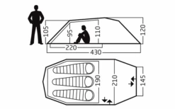 Nordisk Oppland 3 PU Trekkingzelt Für 3 Personen Dark Olive -Dometic Verkäufe 589723 4290999