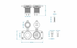 ProPlus Einbau Kit - Doppelsteckdose Und USB 11 ProPlus Einbau Kit - Doppelsteckdose Und USB -Dometic Verkäufe 594903 4332995