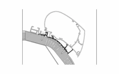 Thule Dachadapter Carthago Serie 450 Cm Ab 2014 -Dometic Verkäufe 603475 4472755