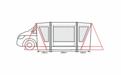 Outdoor Revolution Cayman Combo Air Vorzelt Low 180 Bis 210 Cm -Dometic Verkäufe 636903 4332455