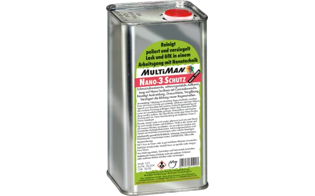 MultiMan Nano 3 Schutz 1000 Reinigungs- Und Versiegelungsmittel 1 Liter 1 MultiMan Nano 3 Schutz 1000 Reinigungs- Und Versiegelungsmittel 1 Liter
