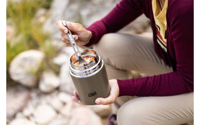 Esbit Classic Edelstahl Thermobehälter Essen 1000 Ml Olivgrün 2 Esbit Classic Edelstahl Thermobehälter Essen 1000 Ml Olivgrün – Bild 2