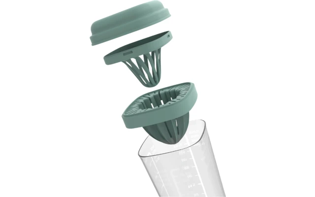 Rotho Loft Shaker 5 In 1 Trinkflasche 1 Liter Lime Grün 4 Rotho Loft Shaker 5 In 1 Trinkflasche 1 Liter Lime Grün – Bild 4