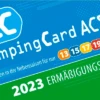 ACSI Campingführer Europa 2023 Inkl. CampingCard Ermäßigungskarte Deutsche Ausgabe
