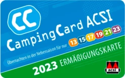 ACSI Campingführer Europa 2023 Inkl. CampingCard Ermäßigungskarte Deutsche Ausgabe