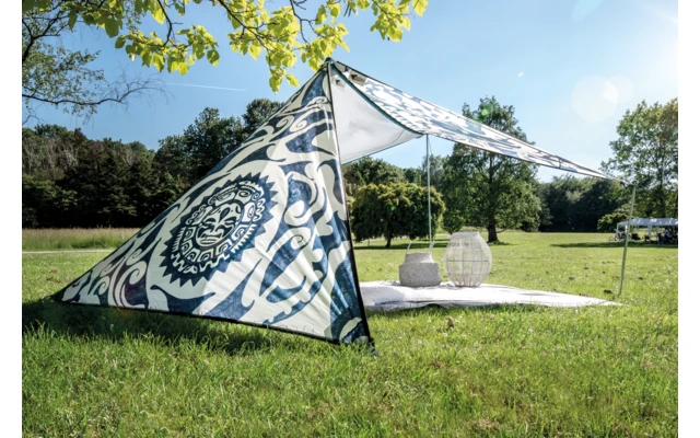 Bent Sonnensegel Orient Rot Gestreift/RV Schwarz 6 Bent Sonnensegel Orient Rot Gestreift/RV Schwarz – Bild 6