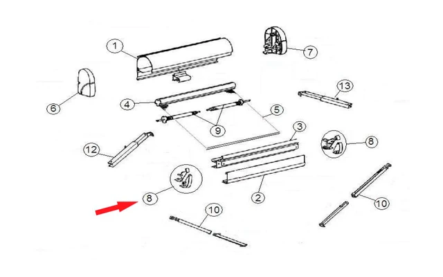 Thule Abdeckung Frontprofil (links+rechts) 1 Thule Abdeckung Frontprofil (links+rechts)