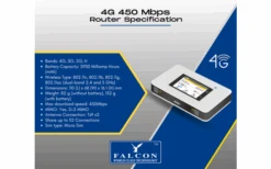 Falcon DIY 5G LTE Fensterantenne Mit Mobilem 450 Mbit/s 4G Router -Dometic Verkäufe 713867 4819154