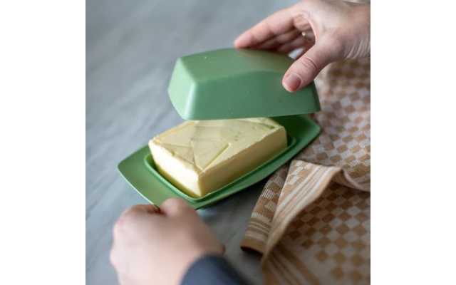 Koziol Rio Butterdose Nature Leaf Green 2 Koziol Rio Butterdose Nature Leaf Green – Bild 2